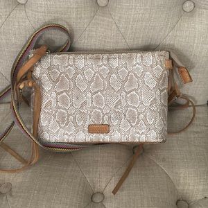 Consuela Clay Snake Print Midtown Crossbody